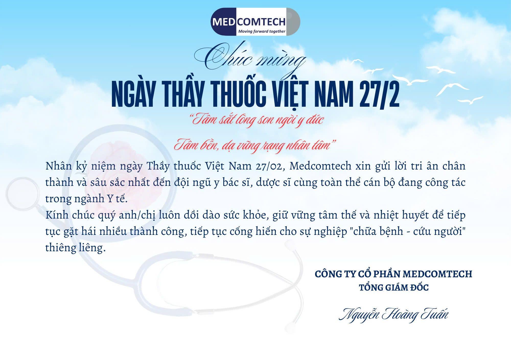 CHÚC MỪNG NGÀY THẦY THUỐC VIỆT NAM 27/02